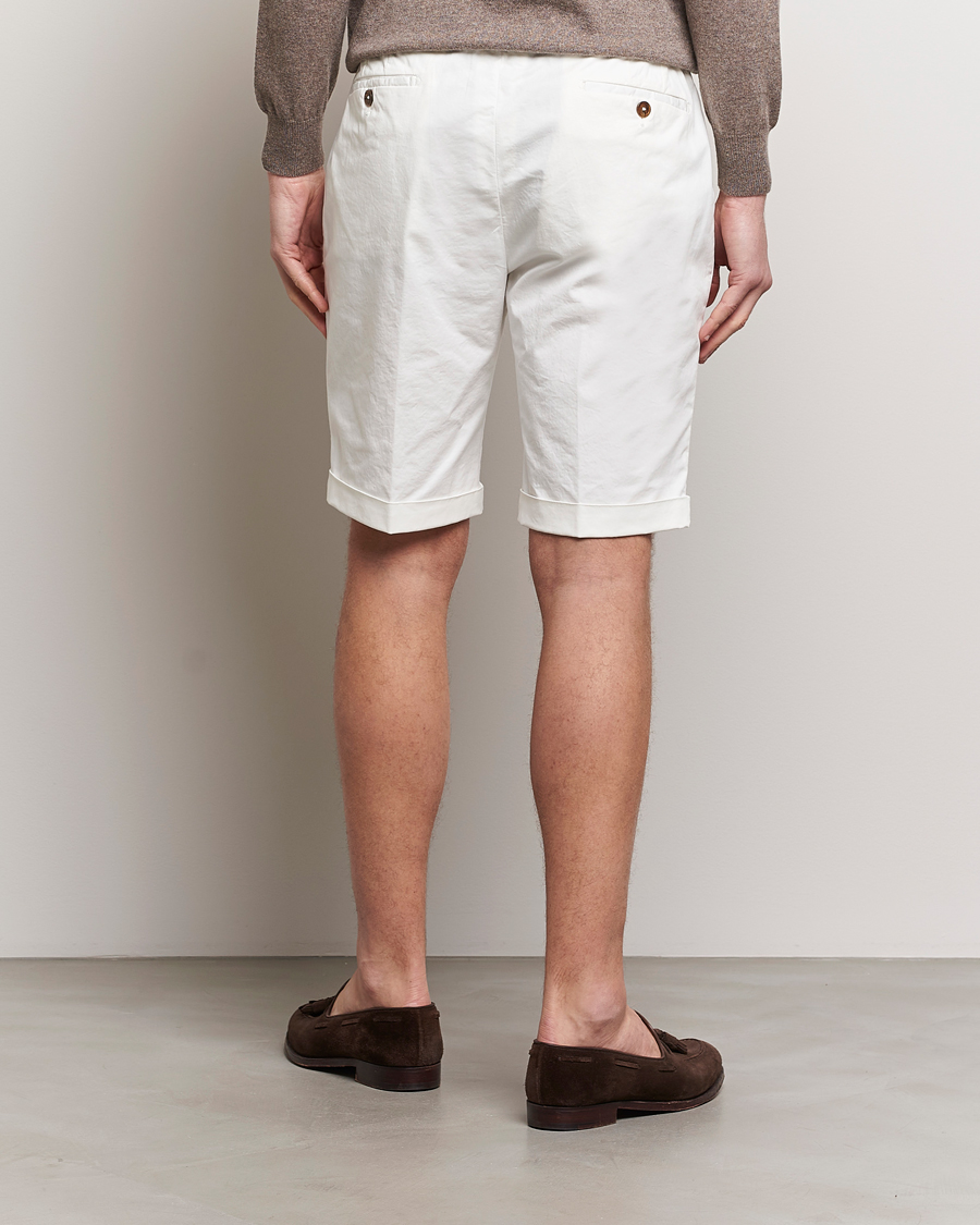 Homme | Shorts | Briglia 1949 | Pleated Cotton Shorts White