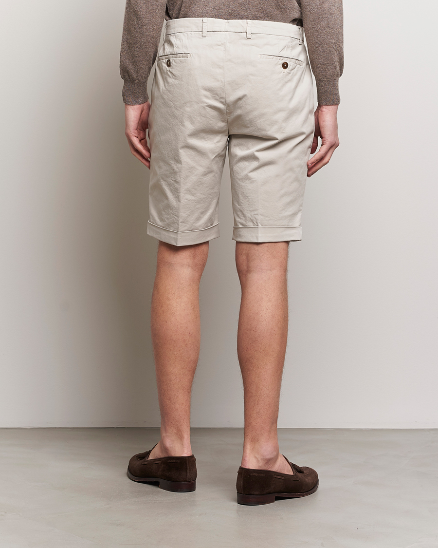 Homme | Shorts | Briglia 1949 | Pleated Cotton Shorts Beige