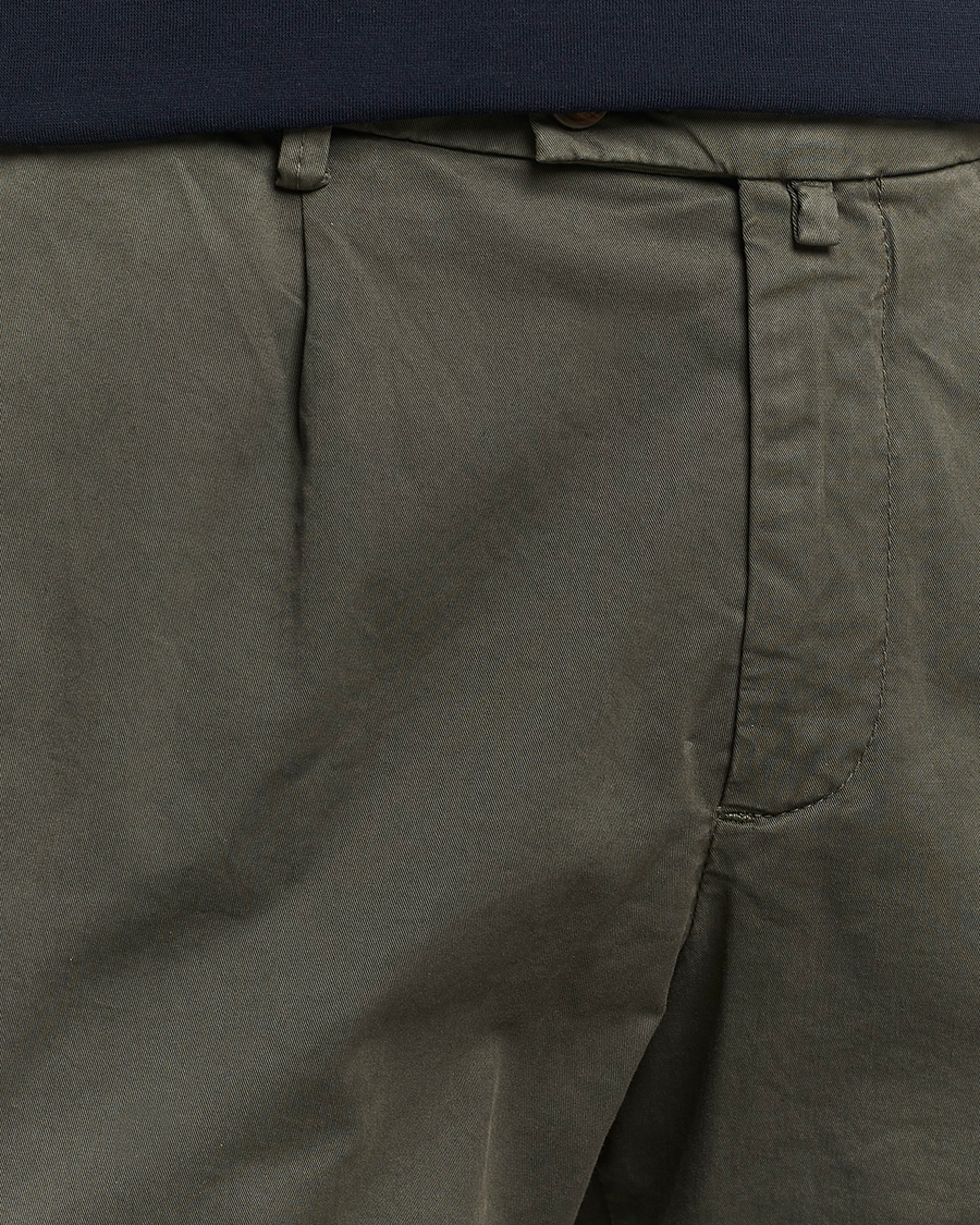 Homme | Shorts | Briglia 1949 | Pleated Cotton Shorts Olive