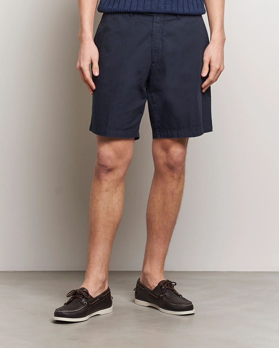 Homme | Italian Department | Briglia 1949 | Easy Fit Cotton Shorts Navy