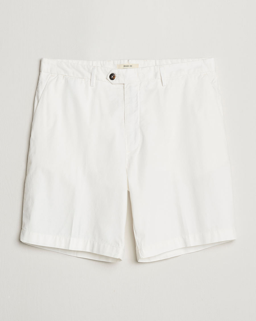Homme | Shorts | Briglia 1949 | Easy Fit Cotton Shorts White