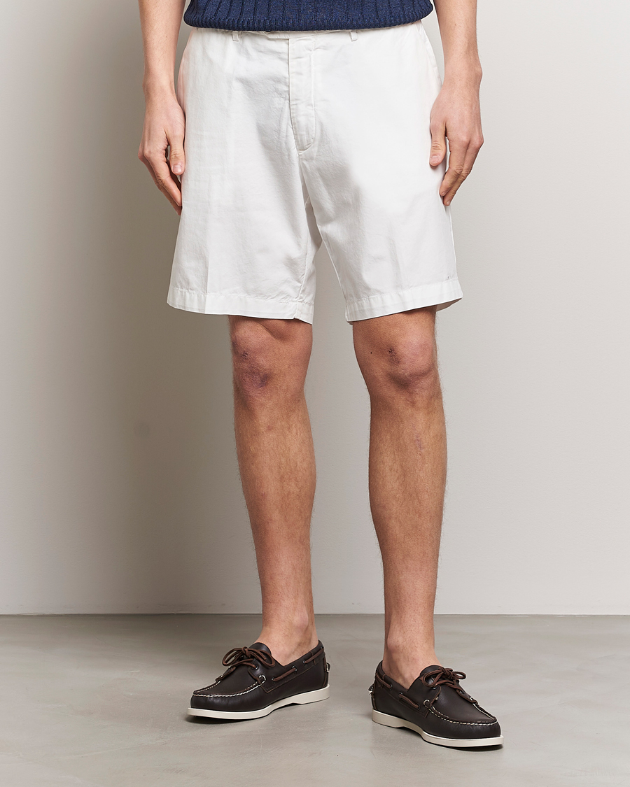 Homme | Shorts Chinos | Briglia 1949 | Easy Fit Cotton Shorts White
