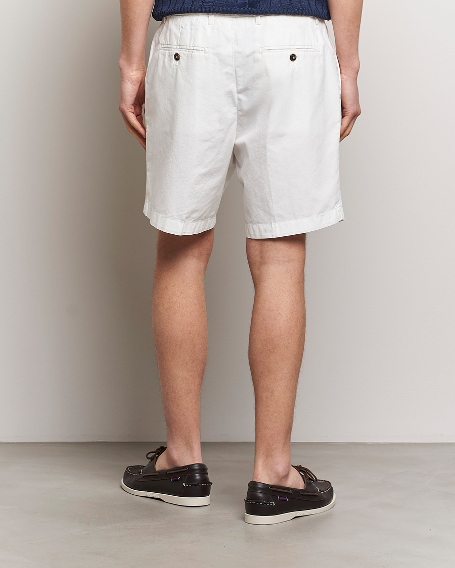 Homme | Shorts | Briglia 1949 | Easy Fit Cotton Shorts White