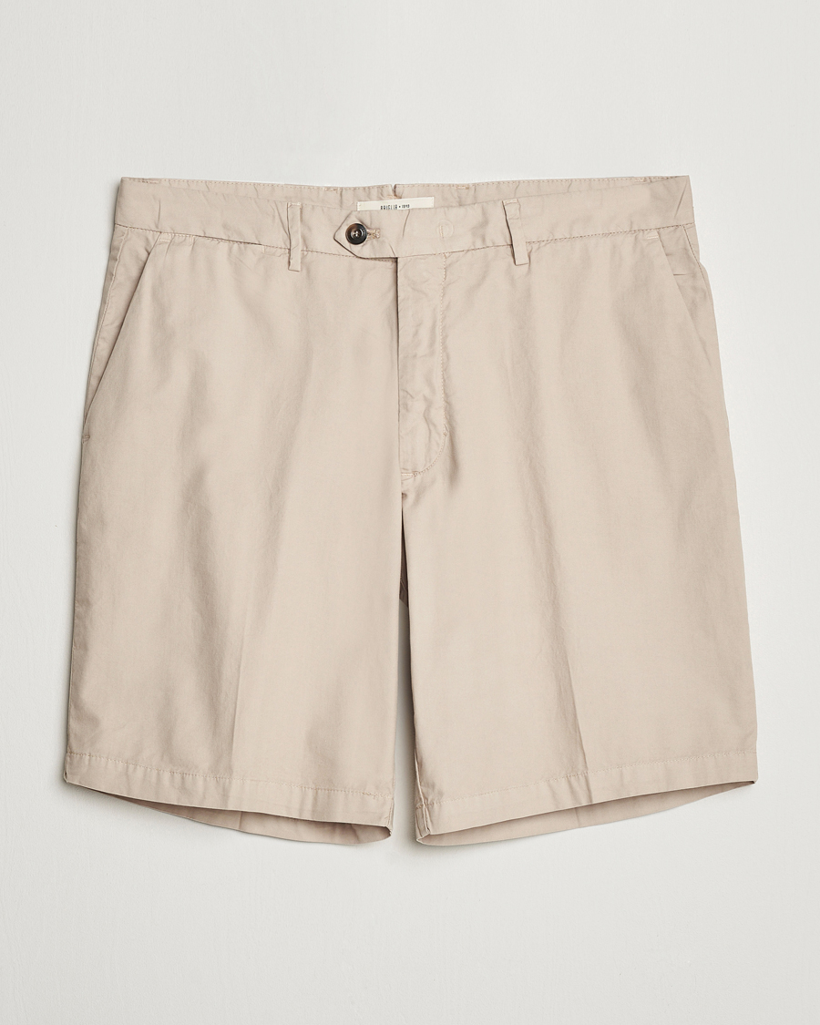 Homme | Shorts | Briglia 1949 | Easy Fit Cotton Shorts Beige