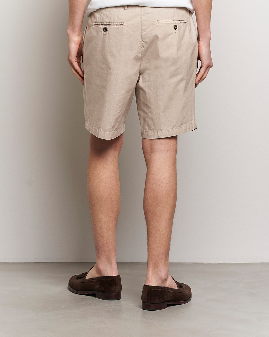 Homme | Shorts | Briglia 1949 | Easy Fit Cotton Shorts Beige