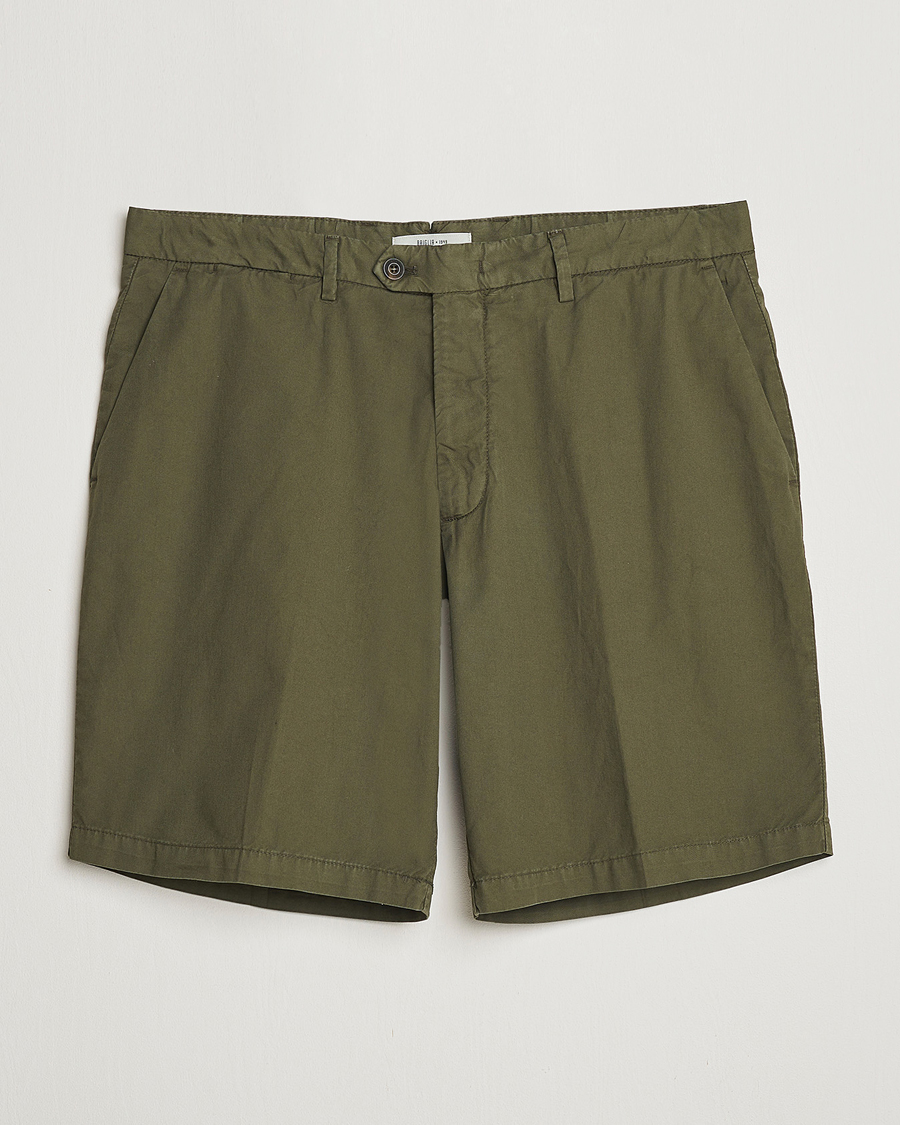 Homme | Shorts | Briglia 1949 | Easy Fit Cotton Shorts Olive