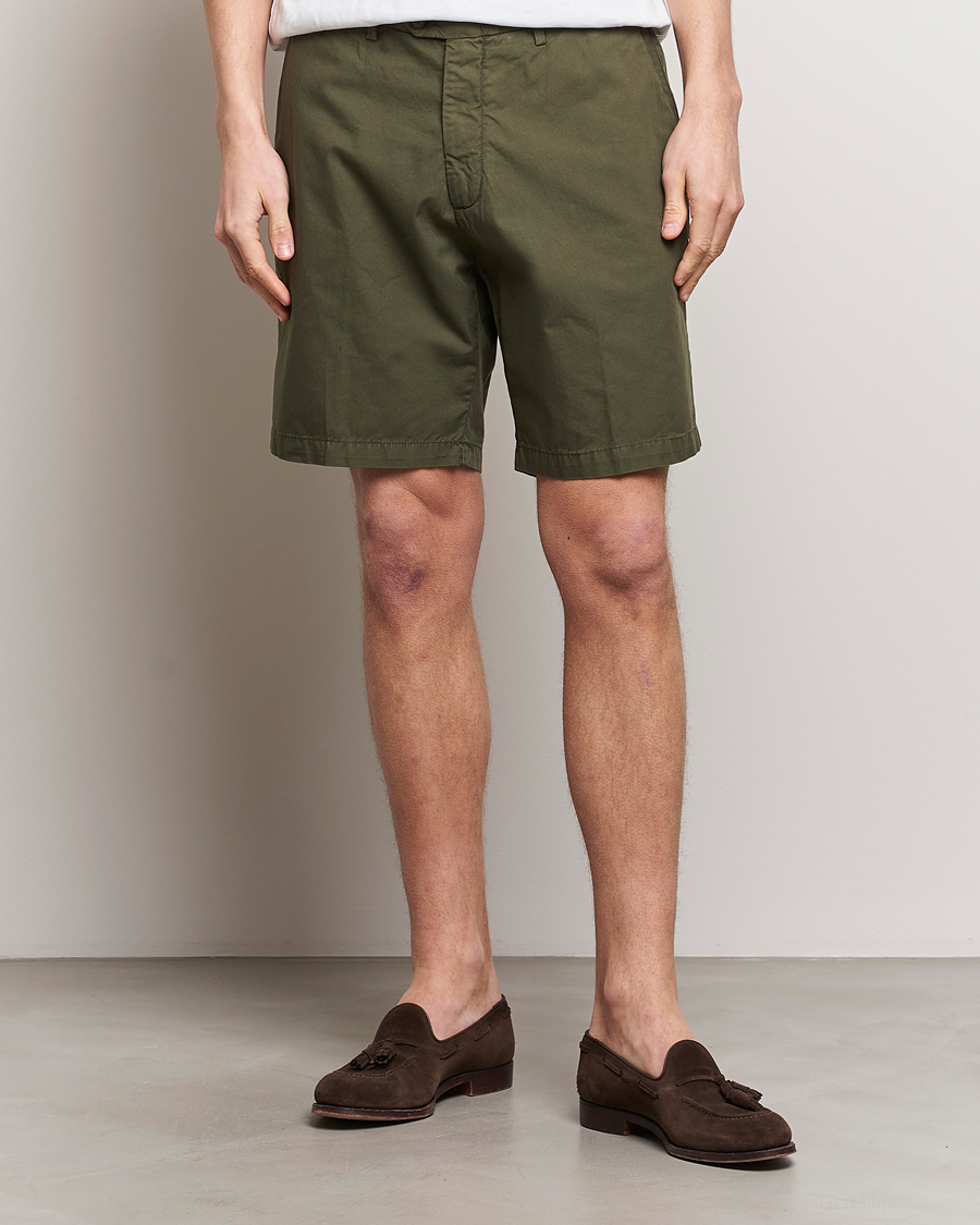 Homme | Vêtements | Briglia 1949 | Easy Fit Cotton Shorts Olive