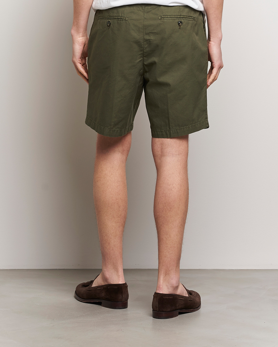 Homme | Shorts | Briglia 1949 | Easy Fit Cotton Shorts Olive