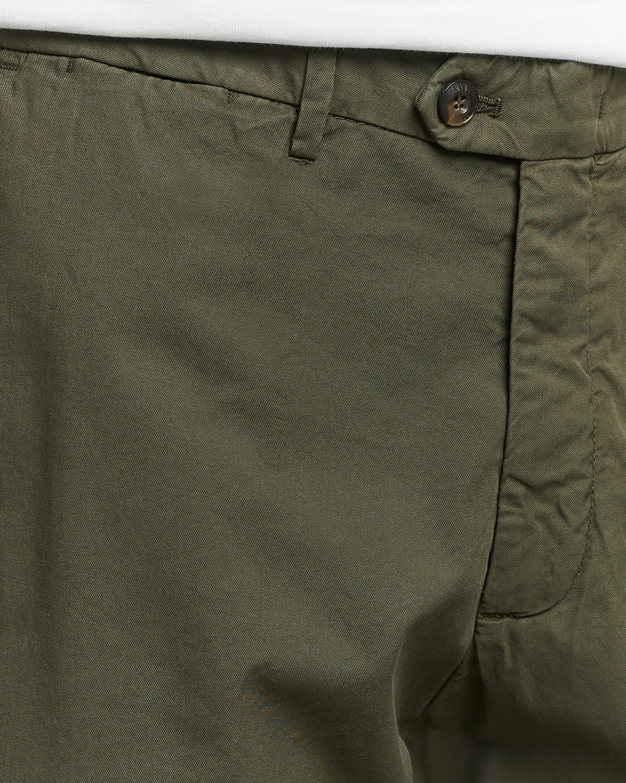 Homme | Shorts | Briglia 1949 | Easy Fit Cotton Shorts Olive