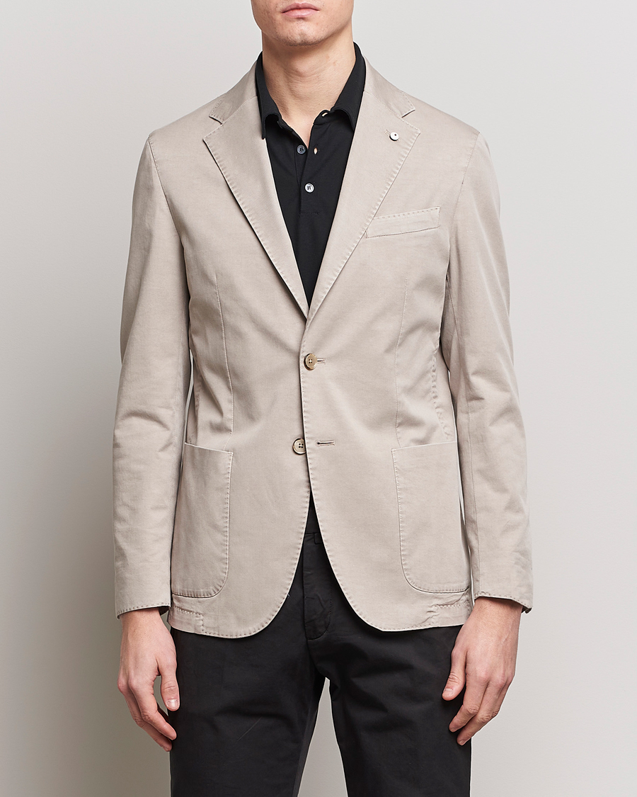 Homme | Blazers | L.B.M. 1911 | Jack Regular Fit Cotton Stretch Blazer Light Grey