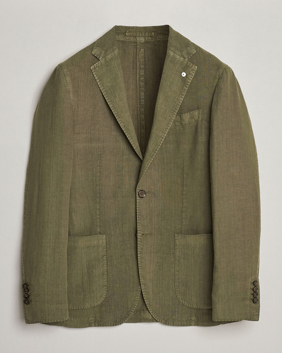 Homme | Blazers | L.B.M. 1911 | Jack Regular Fit Linen Blazer Olive