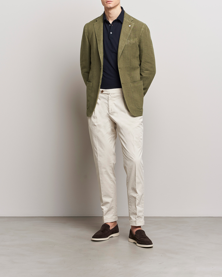 Homme | Blazers | L.B.M. 1911 | Jack Regular Fit Linen Blazer Olive