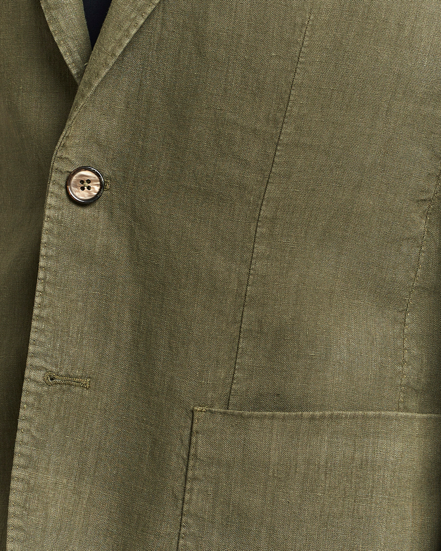 Homme | Blazers | L.B.M. 1911 | Jack Regular Fit Linen Blazer Olive