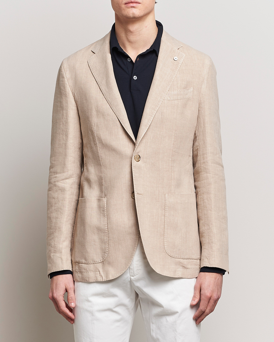 Homme | Blazers | L.B.M. 1911 | Jack Regular Fit Linen Blazer Sand