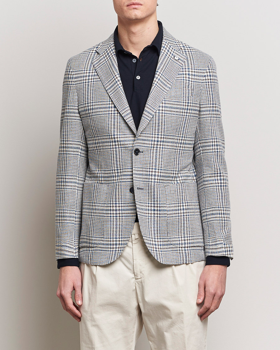 Homme | Sections | L.B.M. 1911 | Checked Cotton Blazer Navy/Brown
