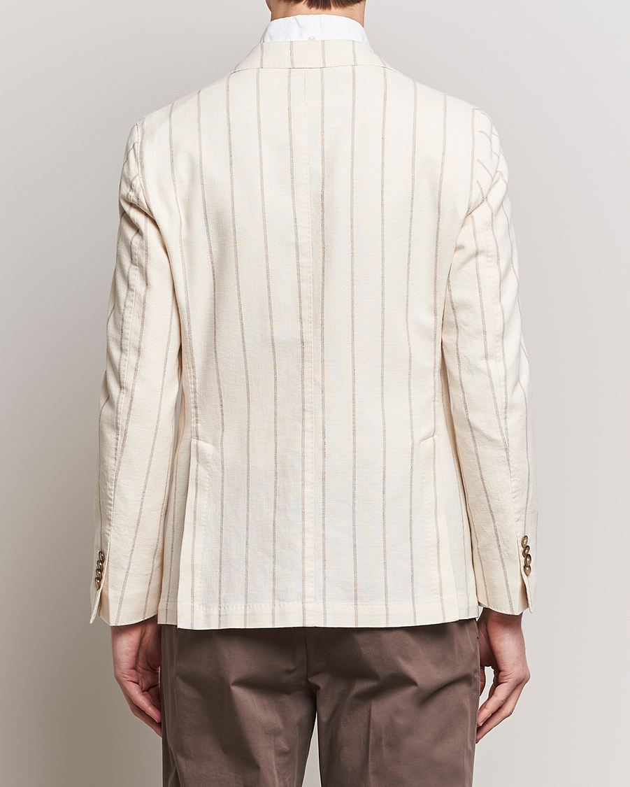 Homme | Blazers | L.B.M. 1911 | Striped Cotton Blazer Beige
