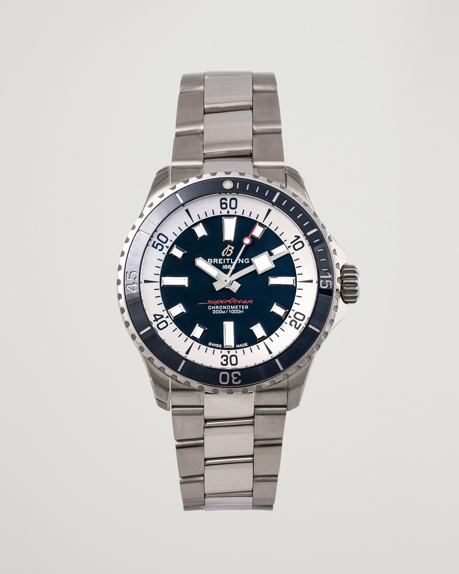 Homme | Breitling Pre-Owned Superocean 42 A17375 Silver | Breitling Pre-Owned | Superocean 42 A17375 Silver