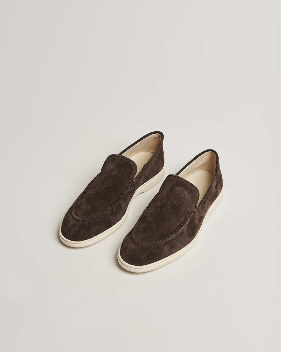 Homme | Loafers | CQP | Debonair Suede Loafers Chocolate