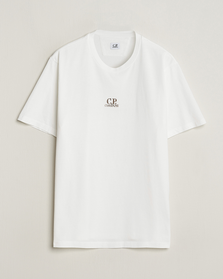Homme | T-shirts | C.P. Company | Short Sleeve Hand Printed T-Shirt White