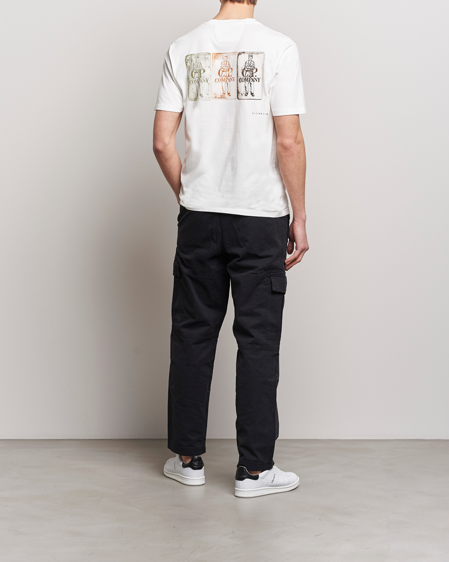Homme | T-shirts | C.P. Company | Short Sleeve Hand Printed T-Shirt White