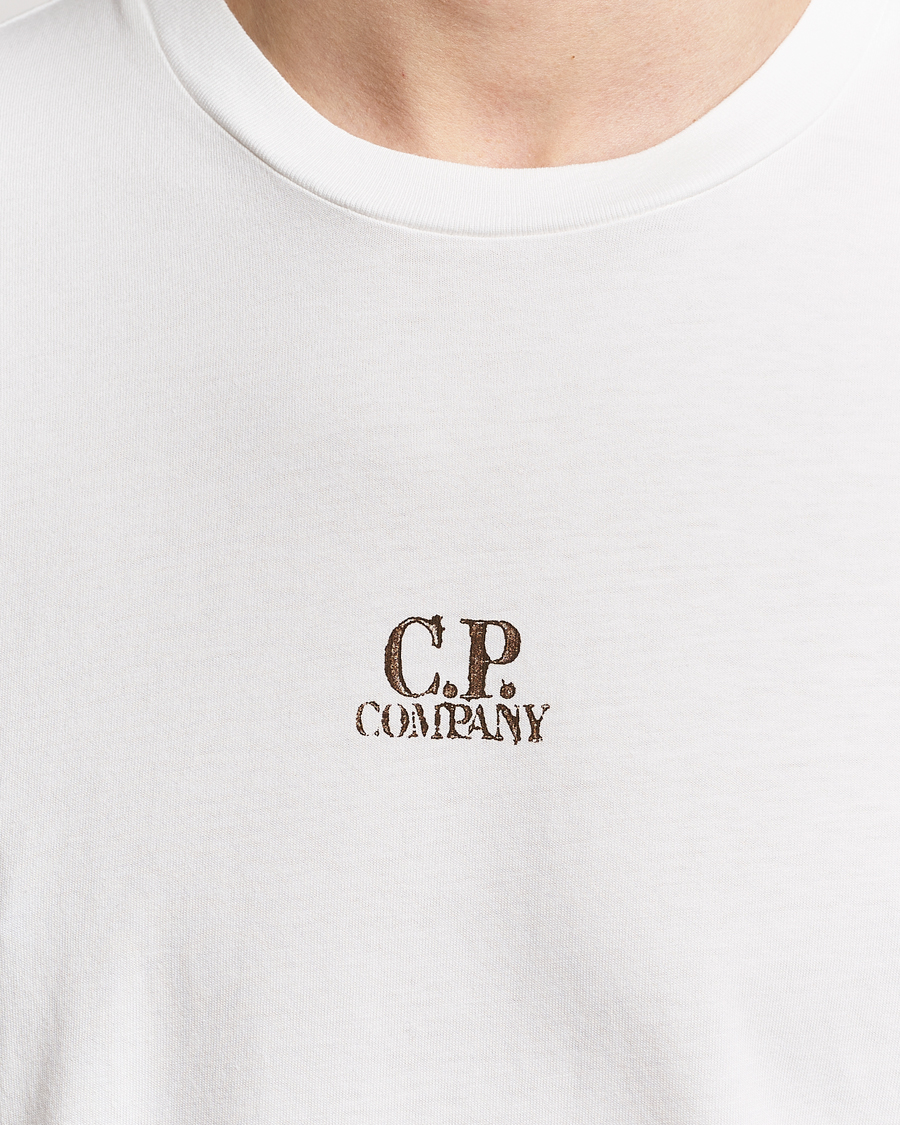 Homme | T-shirts | C.P. Company | Short Sleeve Hand Printed T-Shirt White