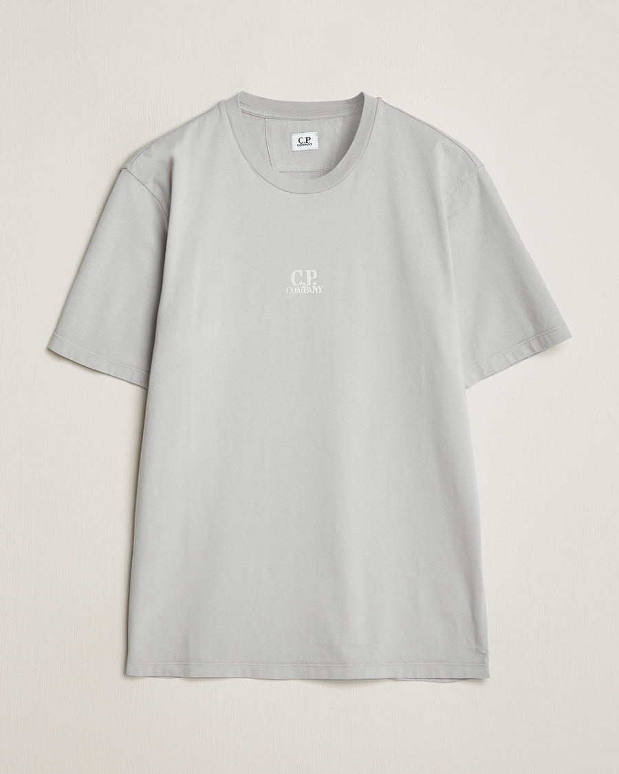 Homme | T-shirts | C.P. Company | Short Sleeve Hand Printed T-Shirt Grey