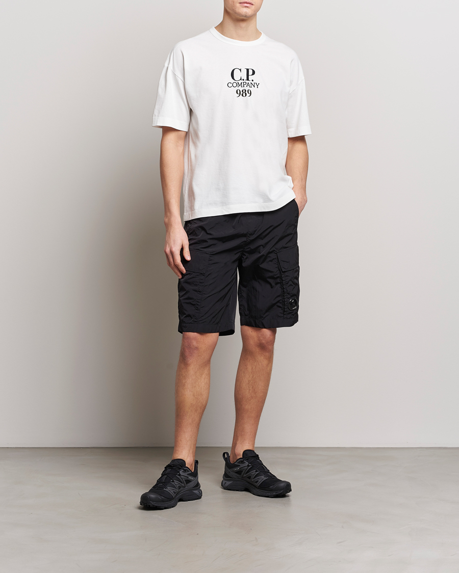 Homme | T-shirts | C.P. Company | Brushed Cotton Embroidery Logo T-Shirt White