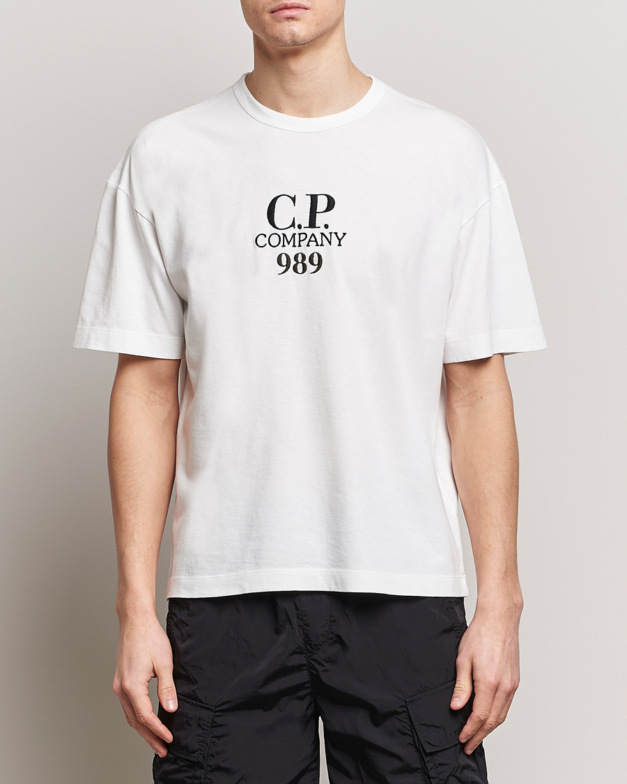 Homme | Contemporary Creators | C.P. Company | Brushed Cotton Embroidery Logo T-Shirt White