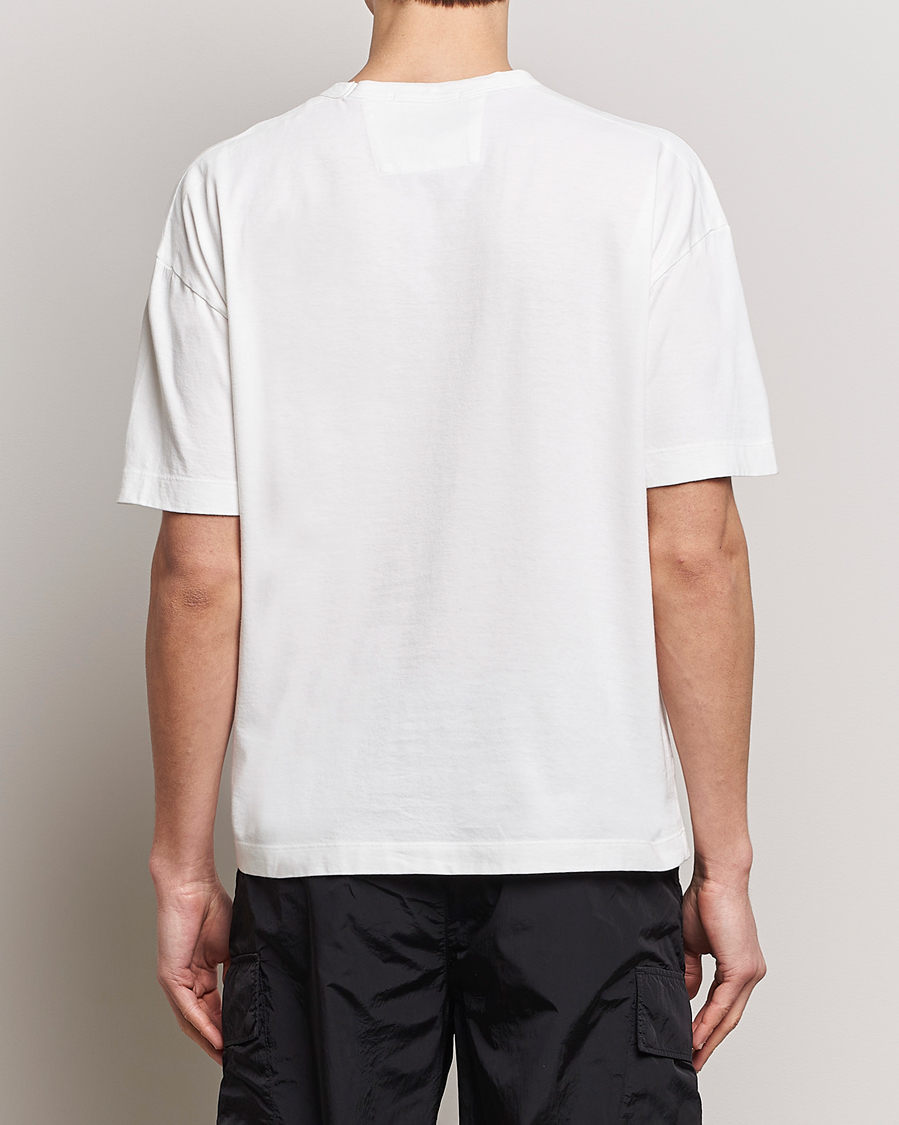 Homme | T-shirts | C.P. Company | Brushed Cotton Embroidery Logo T-Shirt White