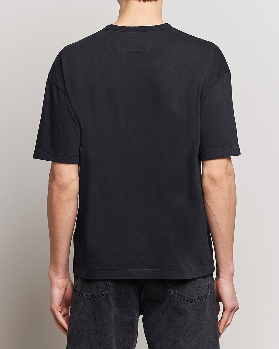 Homme | T-shirts | C.P. Company | Brushed Cotton Embroidery Logo T-Shirt Black
