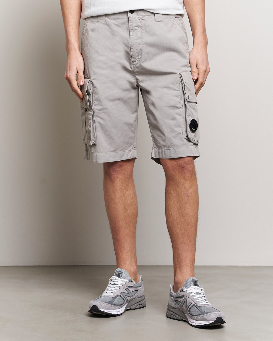 Homme | Shorts | C.P. Company | Twill Stretch Cargo Shorts Grey