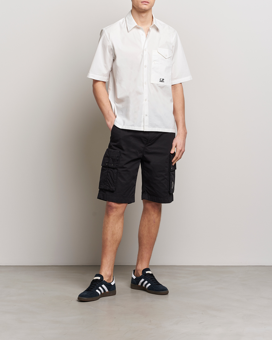 Homme | Shorts | C.P. Company | Twill Stretch Cargo Shorts Black