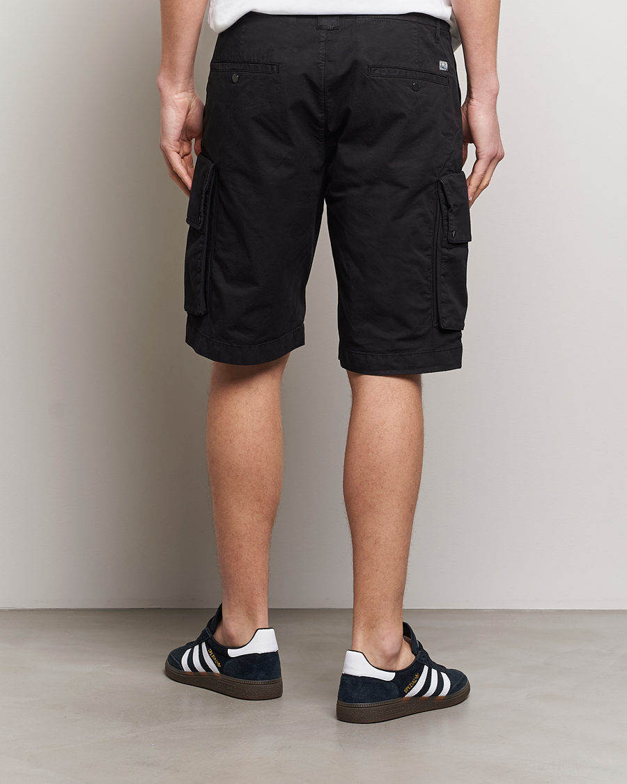 Homme | Shorts | C.P. Company | Twill Stretch Cargo Shorts Black