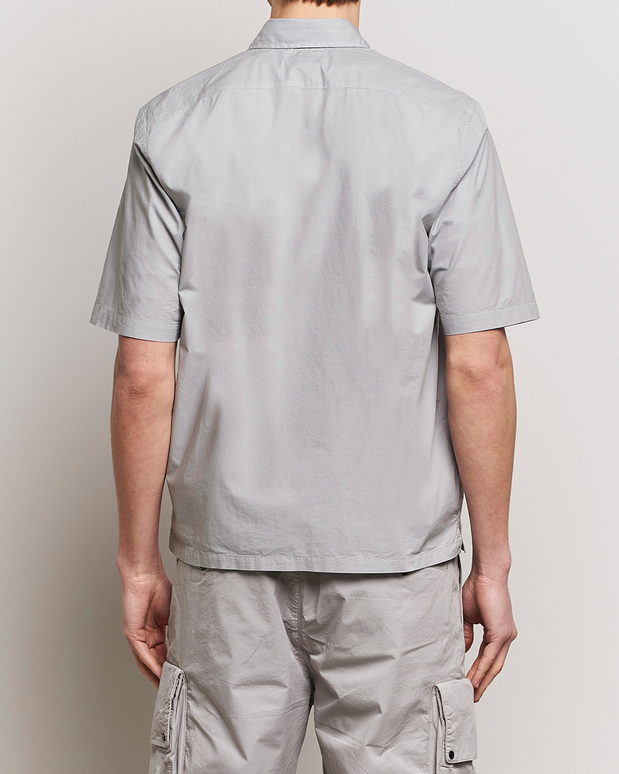 Homme | Chemises | C.P. Company | Short Sleeve Popline Shirt Grey