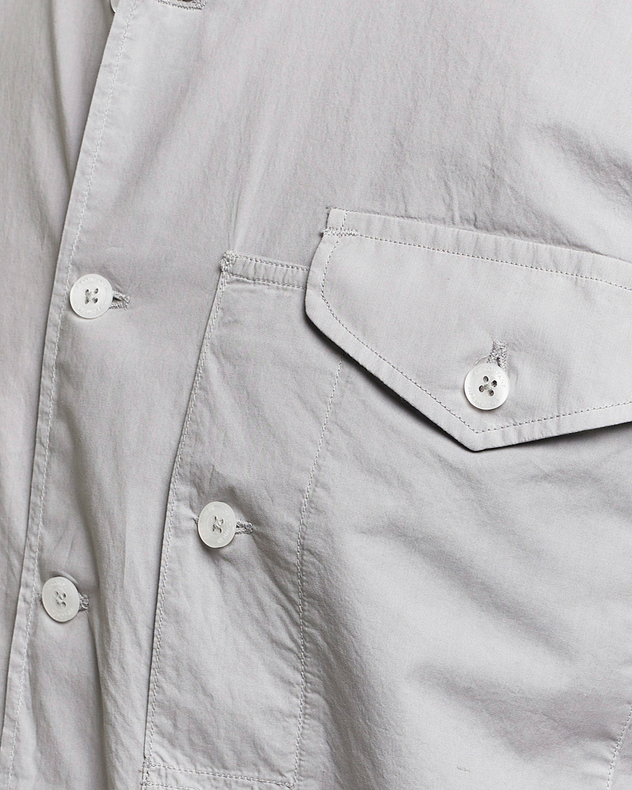 Homme | Chemises | C.P. Company | Short Sleeve Popline Shirt Grey