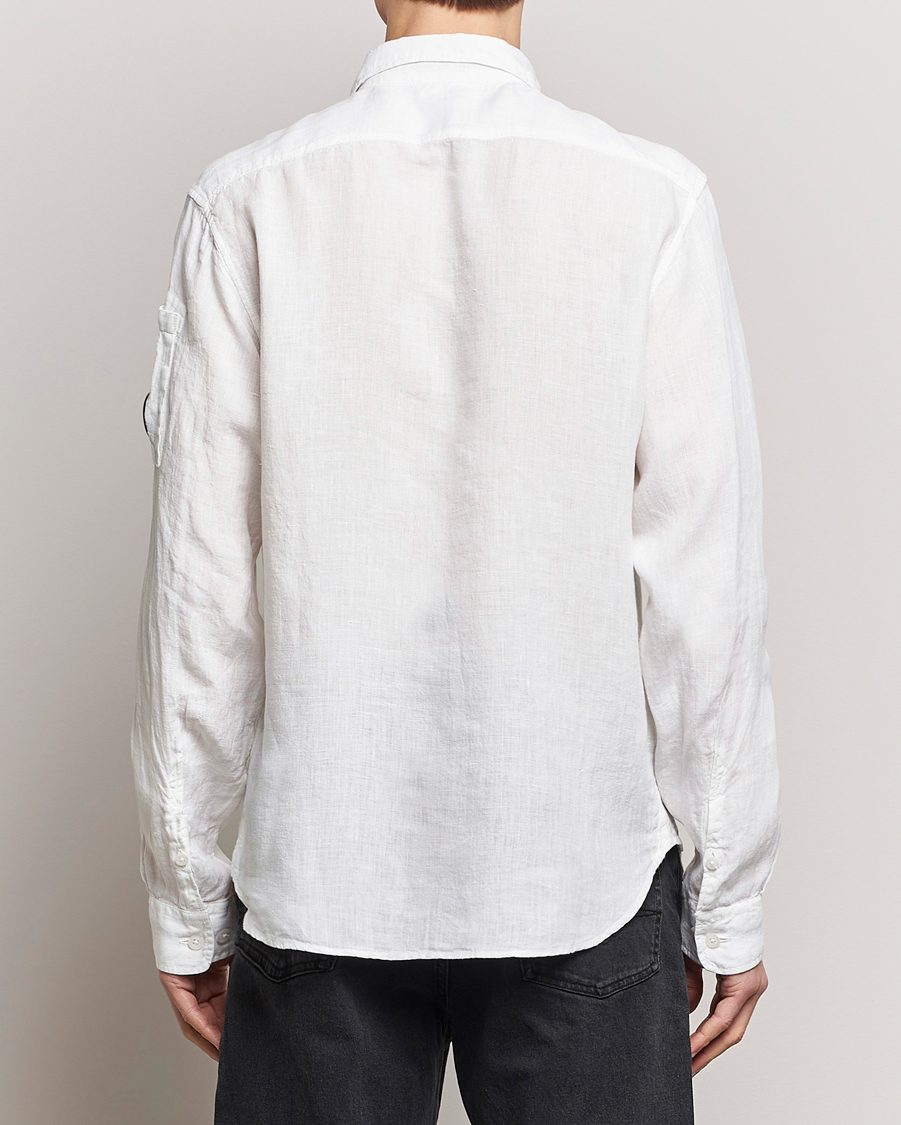Homme | Chemises | C.P. Company | Long Sleeve Linen Shirt White