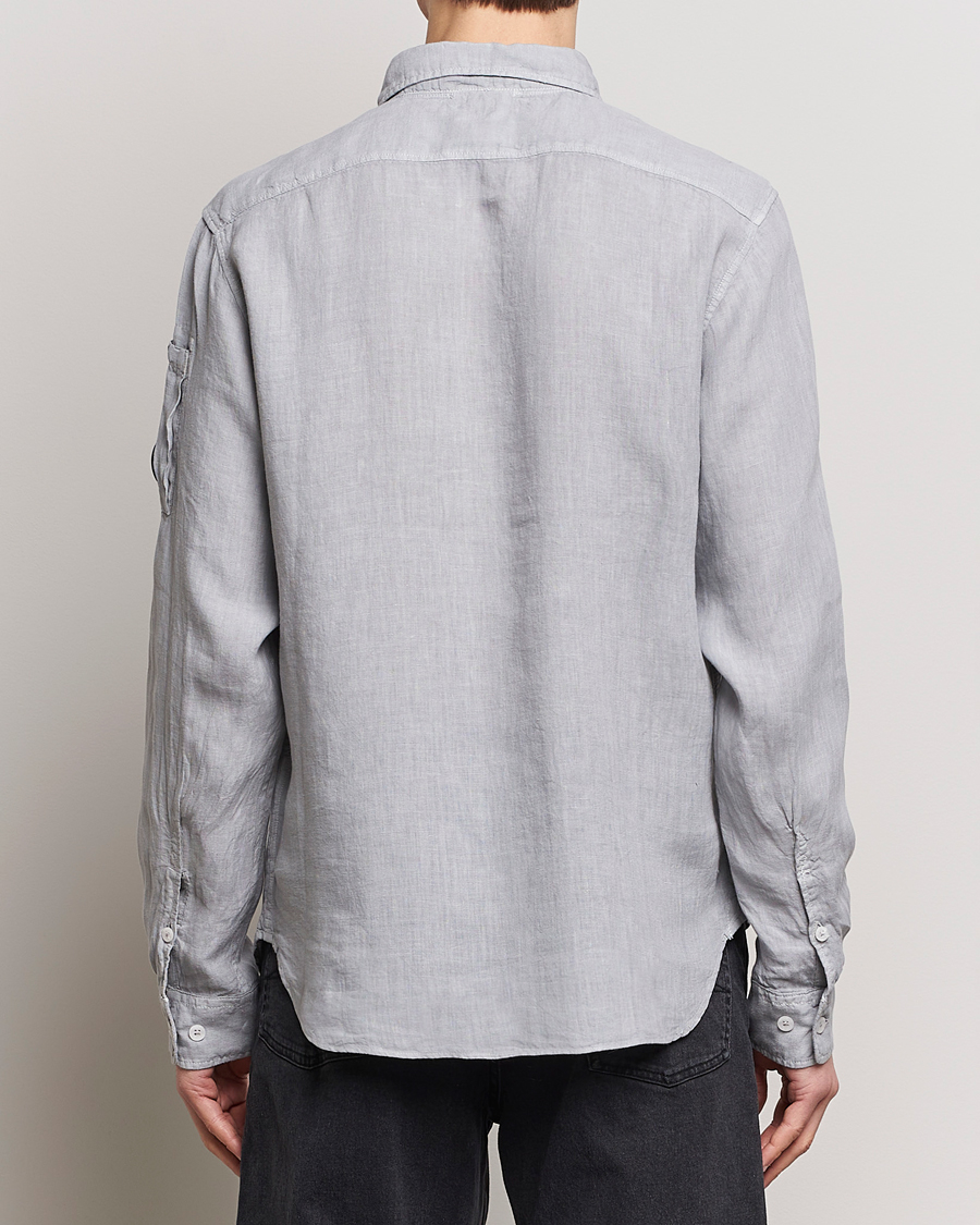 Homme | Chemises | C.P. Company | Long Sleeve Linen Shirt Grey