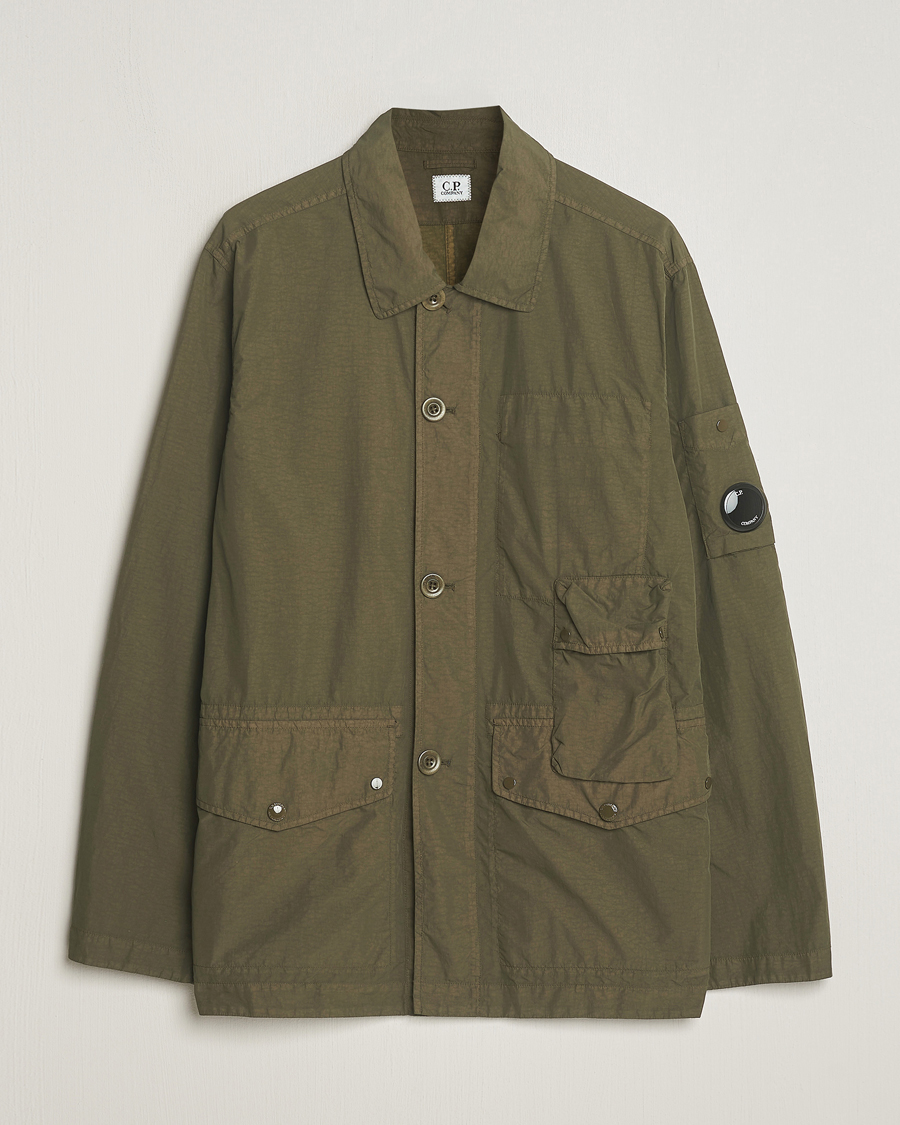 Homme | Manteaux Et Vestes | C.P. Company | Flatt Nylon Coat Dark Olive