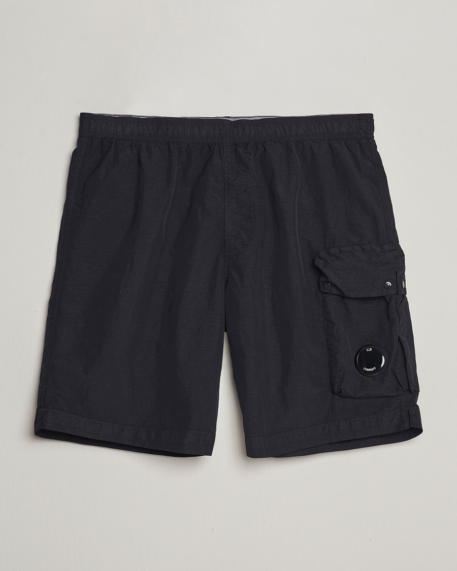 Homme | Maillots De Bain | C.P. Company | Flatt Nylon Cargo Swimshorts Black