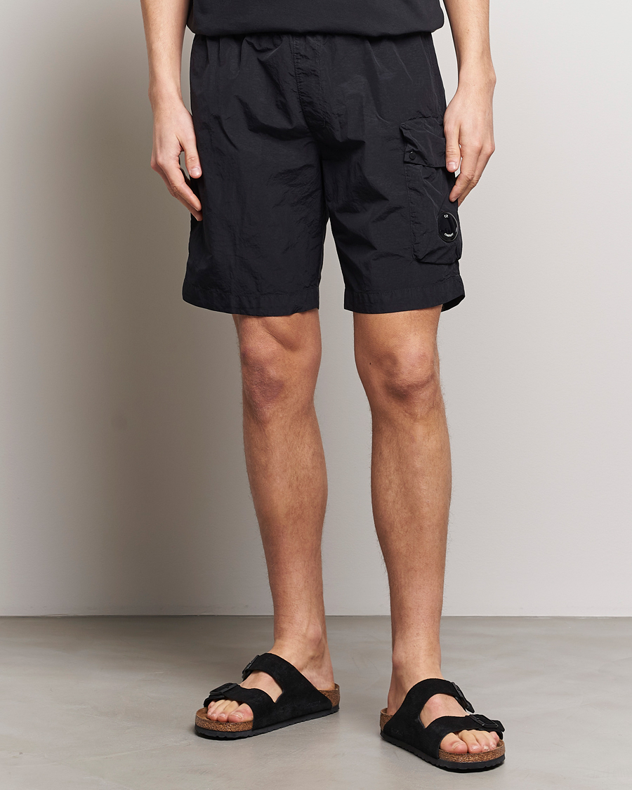 Homme | Maillots De Bain | C.P. Company | Flatt Nylon Cargo Swimshorts Black