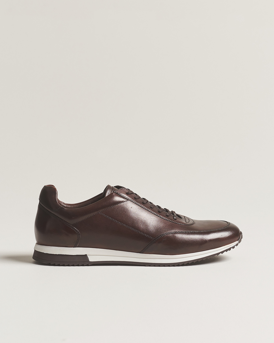 Homme | Loake 1880 Bannister Leather Running Sneaker Dark Brown | Loake 1880 | Bannister Leather Running Sneaker Dark Brown