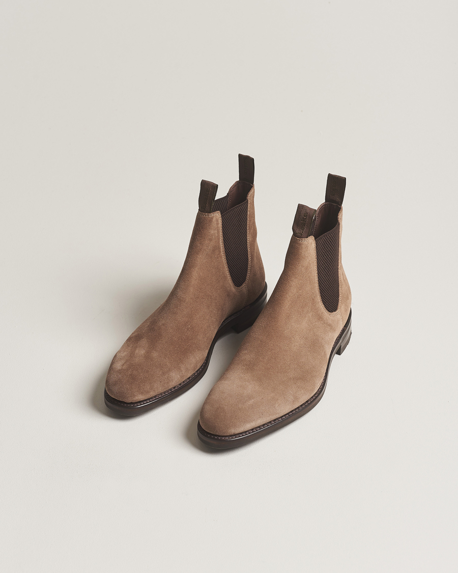 Homme | Chaussures Faites Main | Loake 1880 | Emsworth Chelsea Boot Flint Suede