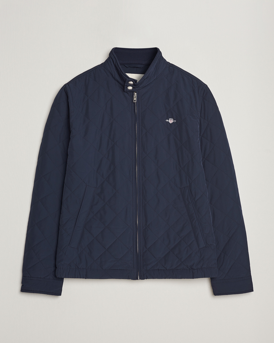Homme | Manteaux Et Vestes | Gant | The Quilted Windcheater Evening Blue
