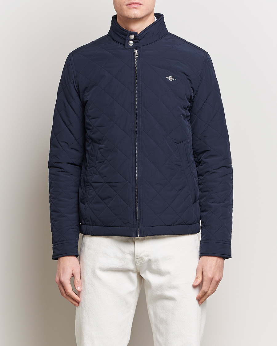 Homme |  | GANT | The Quilted Windcheater Evening Blue