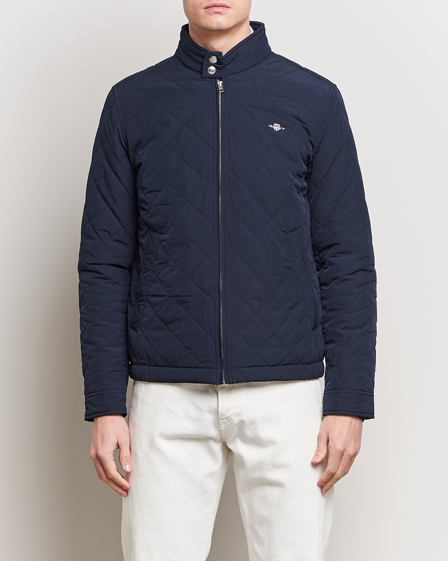 Homme | Manteaux Et Vestes | Gant | The Quilted Windcheater Evening Blue