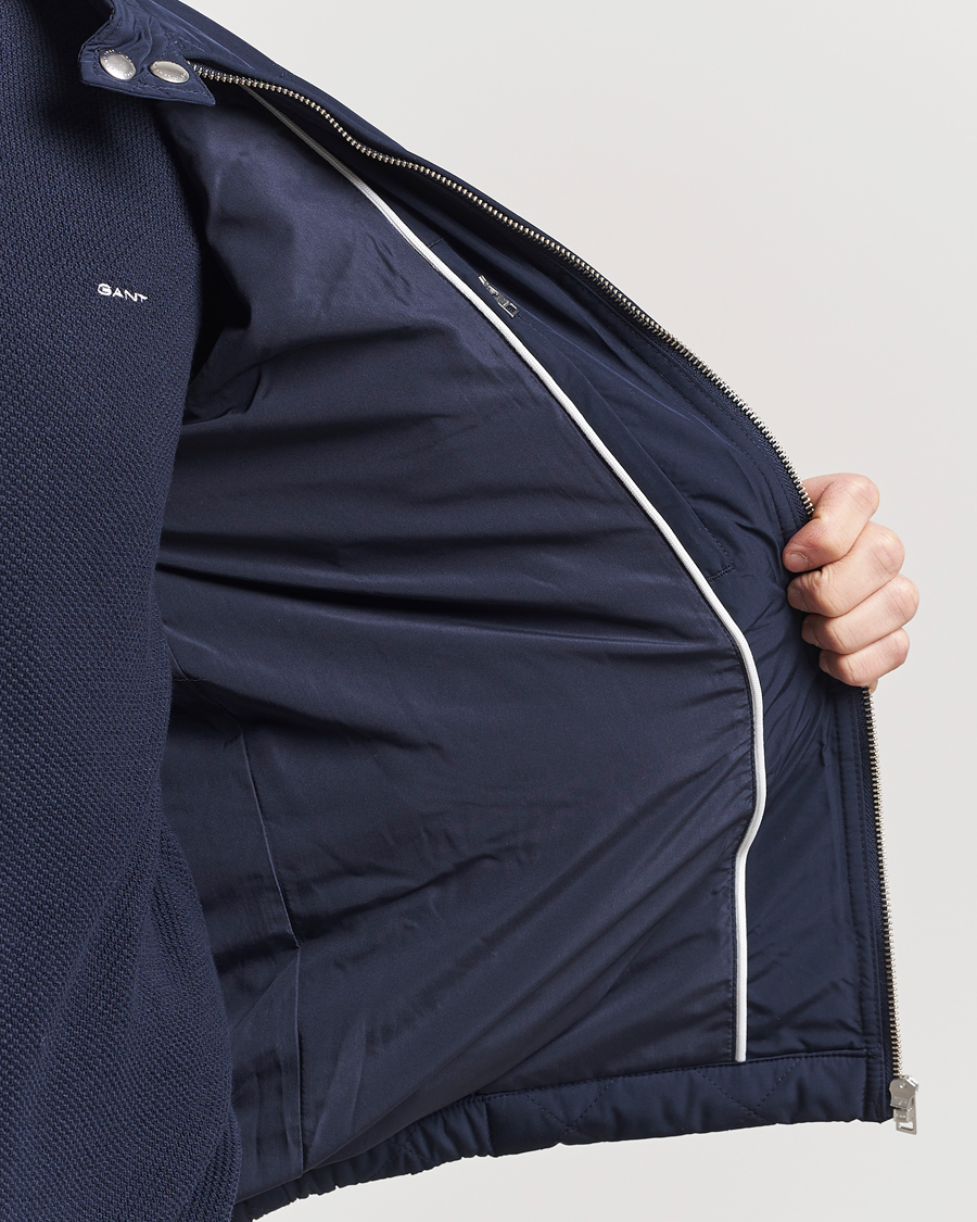 Homme | Manteaux Et Vestes | Gant | The Quilted Windcheater Evening Blue