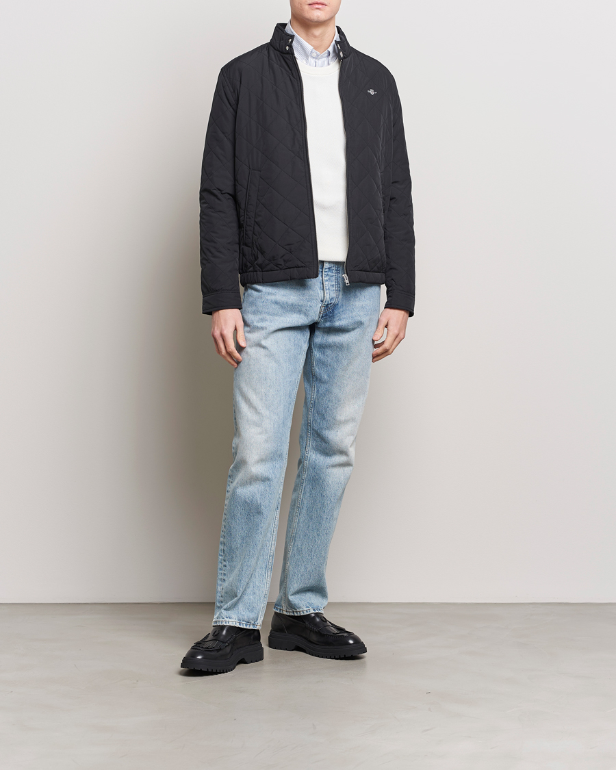 Homme | Manteaux Et Vestes | GANT | The Quilted Windcheater Black