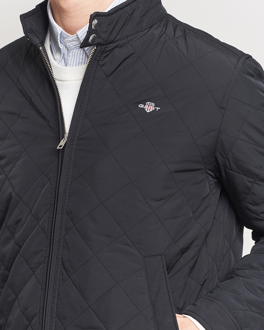 Homme | Manteaux Et Vestes | GANT | The Quilted Windcheater Black