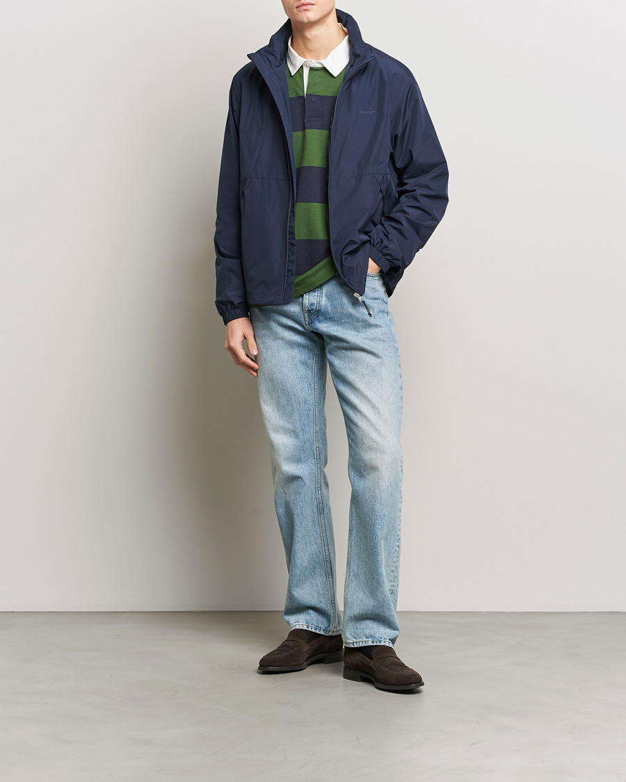 Homme | Manteaux Et Vestes | GANT | Light Nylon Windcheater Evening Blue