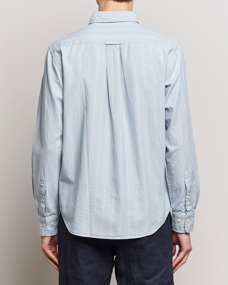 Homme | Chemises | GANT | Regular Fit Archive Striped Oxford Shirt Dove Blue